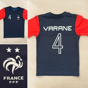 Raphael Varane France National Team Soccer Jersey 2 Star World Cup FFF Youth 6A